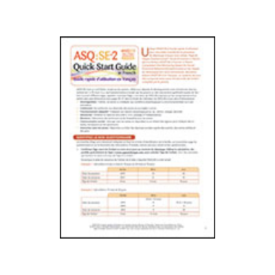 ASQ-3 French Quick Start Guide (pkg)