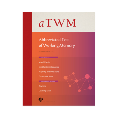 Abbreviated Test of Working Memory (aTWM) : 25 Examinee Response Forms