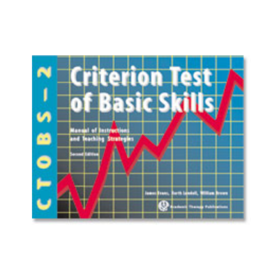 Criterion Test of Basic Skills-2 (CTOBS-2) : 25 Arithmetic Recording Forms