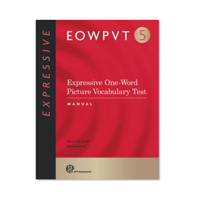 Expressive One-Word Picture Vocabulary Test - 5 (EOWPVT-5) : EOWPVT-5 English Record Forms (25)