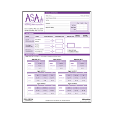 ASA (Auditory Skills Assessment)