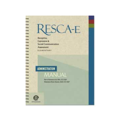 Receptive, Expressive and Social Communication Assessment - Elementary (RESCA-E) : Receptive Language Test Plates