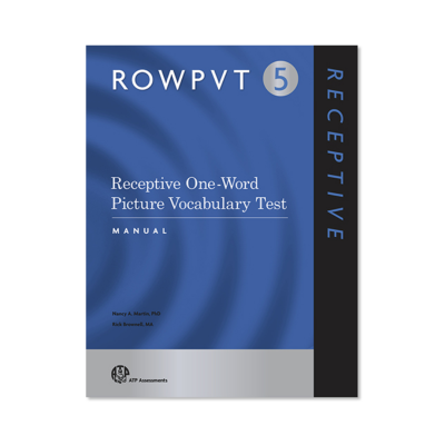Receptive One-Word Picture Vocabulary Test - 5 (ROWPVT-5) : ROWPVT-5 English Record Forms (25)